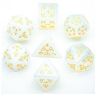 SHIMMERY MIST - OPALITE DICE SET